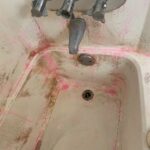Utility tub before deep cleaning by Taylor Cleaning LLC in Indianapolis